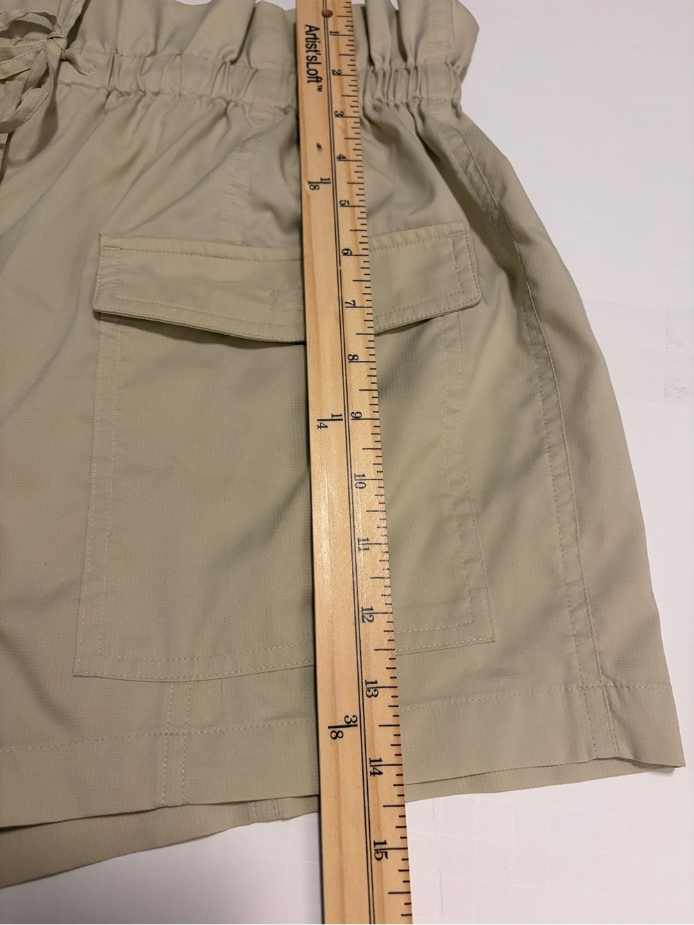 Girlfriend Collective Cora Pocket Paper bag Shorts size Large - Picture 9 of 9